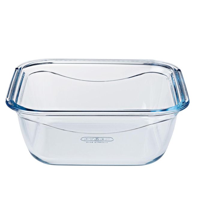 Fiambrera Hermética Pyrex Cook & go 21 x 21 x 9 cm Azul 1,9 L Vidrio (6 Unidades) 2