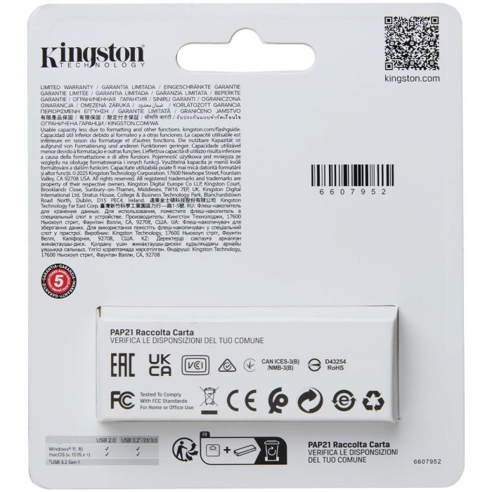 Kingston DTXS/64GB - Memoria USB DataTraveler Exodia S 64GB USB 3.2 Gen 1 con Tapón Giratorio 3 Kingston DTXS/64GB - Memoria USB DataTraveler Exodia S 64GB USB 3.2 Gen 1 con Tapón Giratorio 3