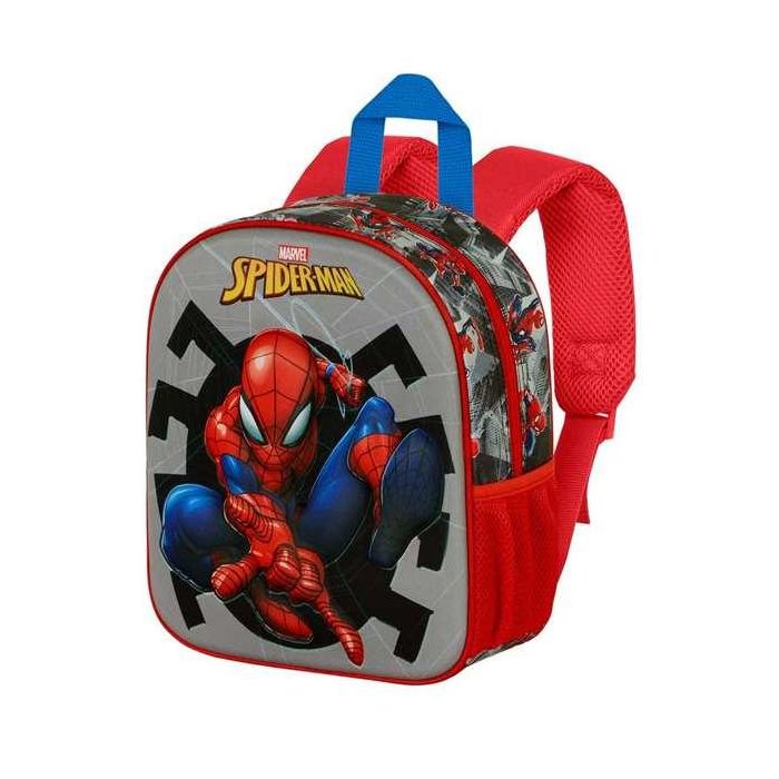 Karactermania Mochila 3D Elite Spiderman Symbol 26 x11 x31 cm Polyester EVA Gris 1 Karactermania Mochila 3D Elite Spiderman Symbol 26 x11 x31 cm Polyester EVA Gris 1