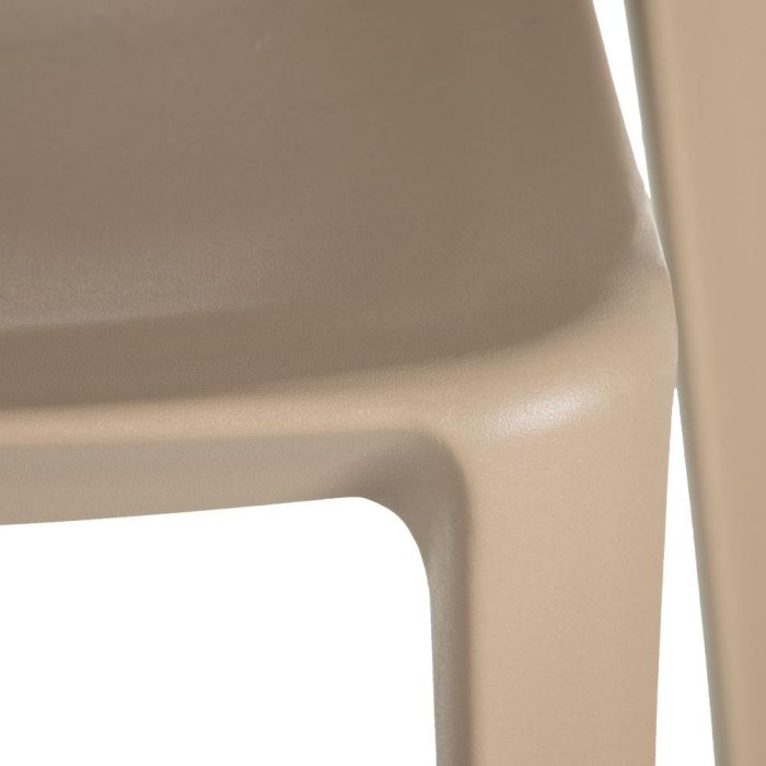 Silla Apilable Beige Polipropileno 44 X 41 X 84 cm
