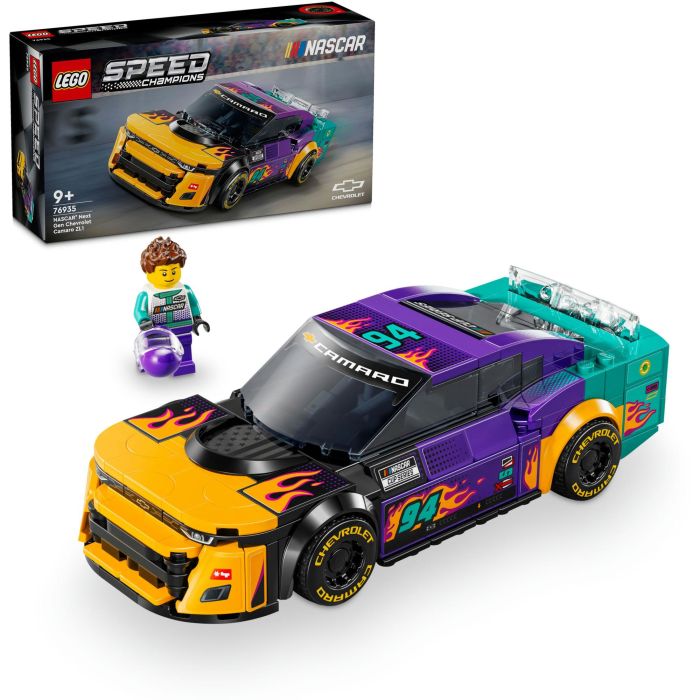 LEGO Speed Champions NASCAR Next Gen Chevrolet Camaro ZL1 Juego de Construcción para Niños a partir de 9 Años con 328 Piezas 4
