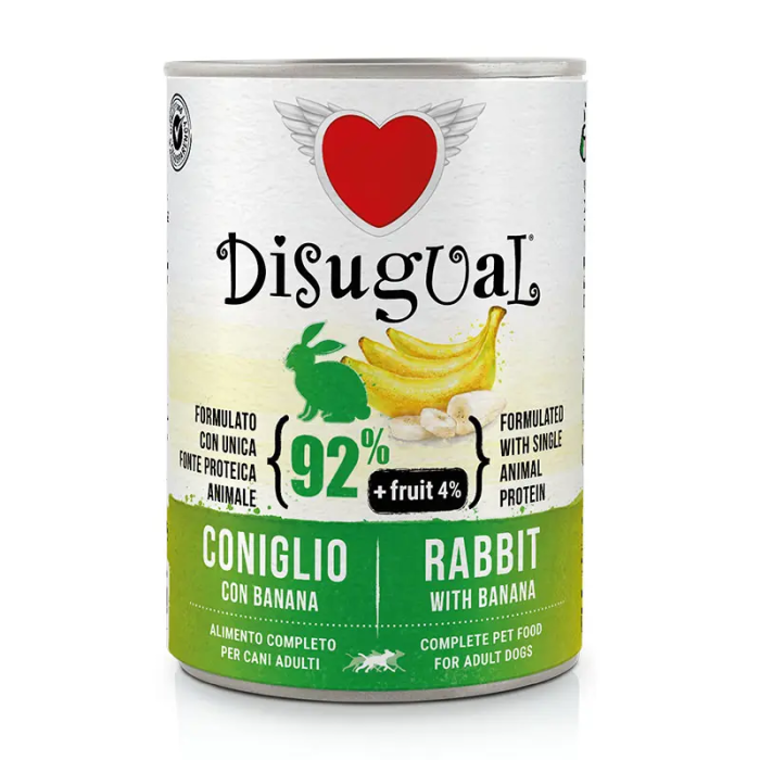 Disugual Fruit Dog Conejo Banana 6x400 gr