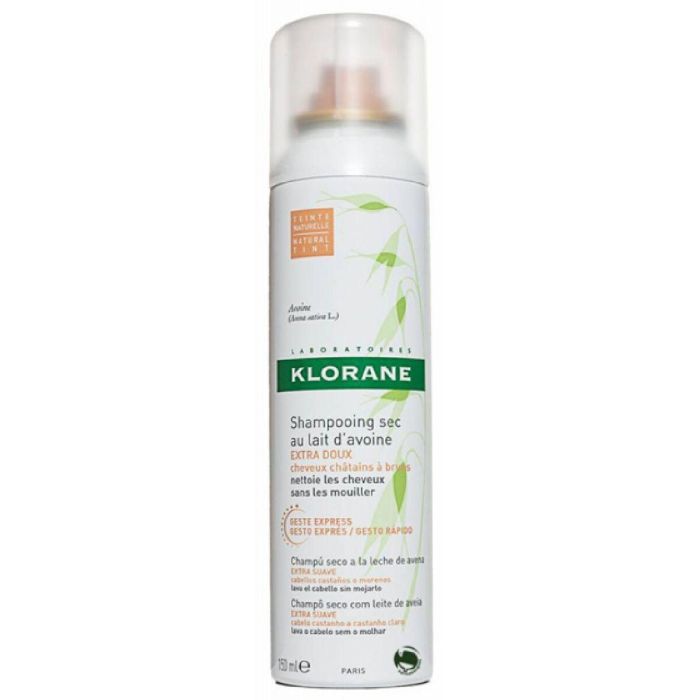 Klorane Aveia E Ceramida Champú Seco Cabello Castaño 150 mL