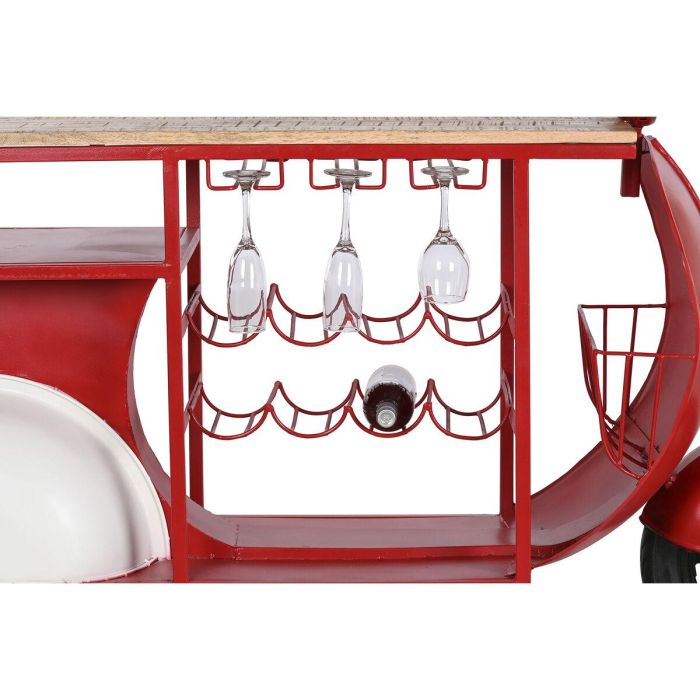 Botellero Home ESPRIT Rojo Metal 165 x 60 x 100 cm 4