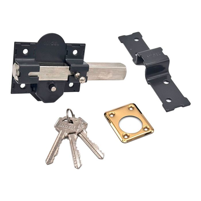 Cerrojo de seguridad Micel crr12 86b/50 mm Acero Gris 50 mm Sobreponer 4