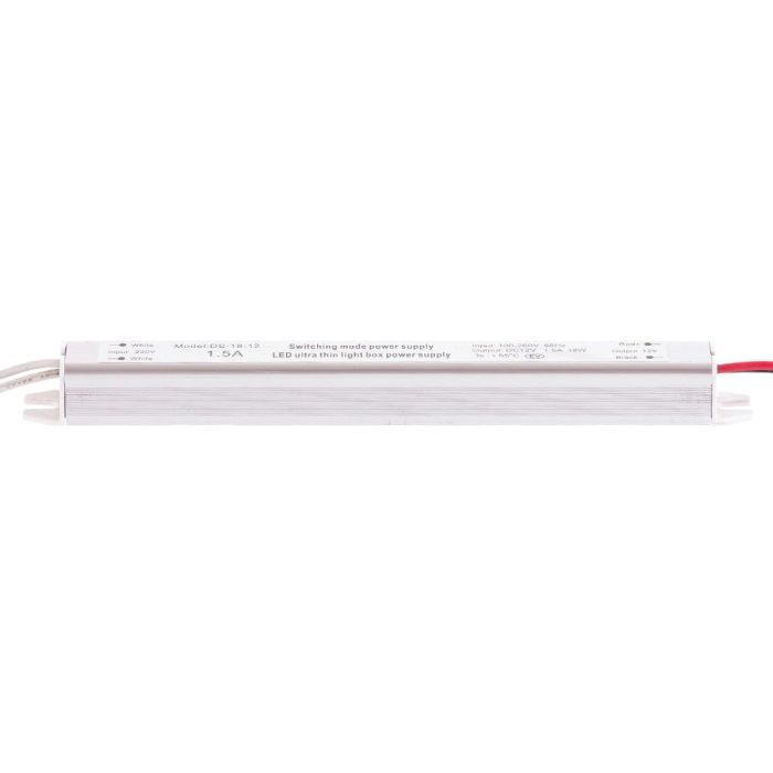 Transformador LED 18W 12V DC Ultrafino para Iluminación LED Regulada 110-220V AC IP20 [CP-18-12_220 IP21] 2