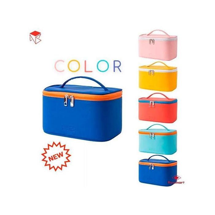Roymart Neceser De Mano Colección Colors Love - 5 Colores Surtidos: Rosa, Amarillo, Naranja, Celeste, Azul