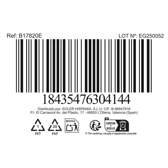 Inde Cacerola de Acero con Tapa para Inducción 16 cm (2 L) (6 Unidades) 1