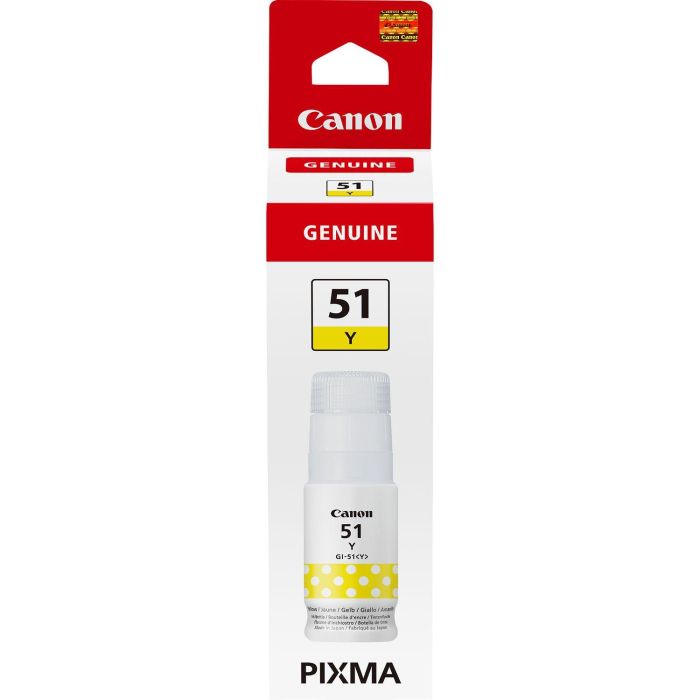 Cartucho Tinta Canon Amarillo Gi - 51Y 70 mL Cartucho Tinta Canon Amarillo Gi - 51Y 70 mL