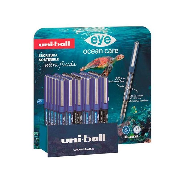 Uniball Rollerball Eye Ocean Care Ub-150-3D Expositor 32 C-Surtidos