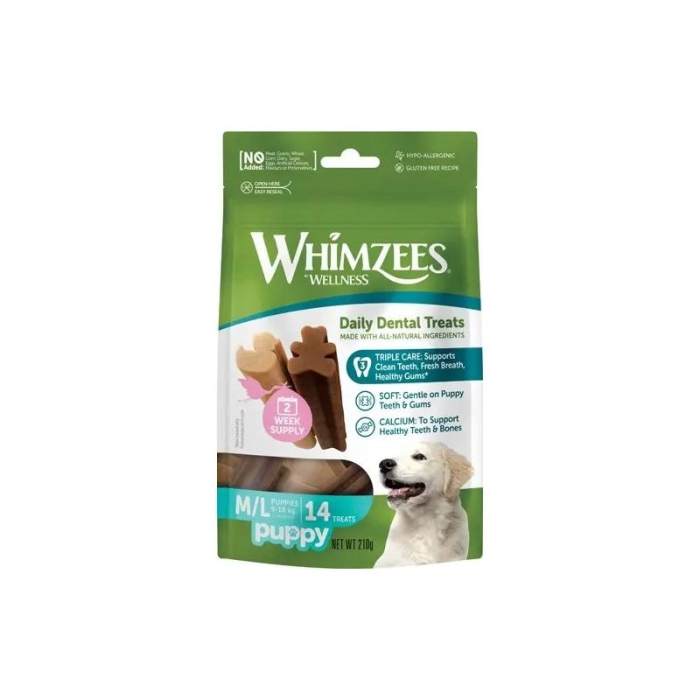 Whimzees Value Bag Puppy M-L 14 Unidades