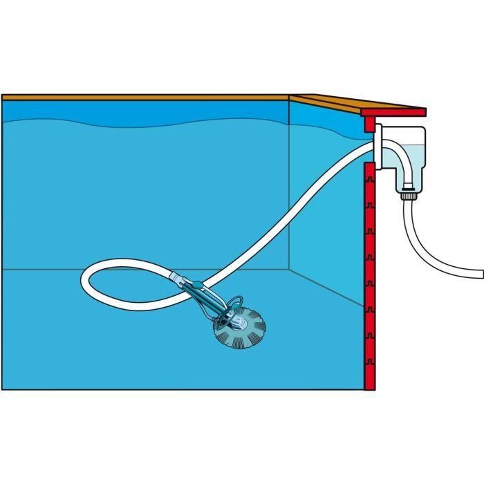 Ubbink Aspiradora automática de piscina por succión sin electricidad, para bombas de al menos ½ CV, con manguera de 10m y regulador de presión 2 Ubbink Aspiradora automática de piscina por succión sin electricidad, para bombas de al menos ½ CV, con manguera de 10m y regulador de presión 2
