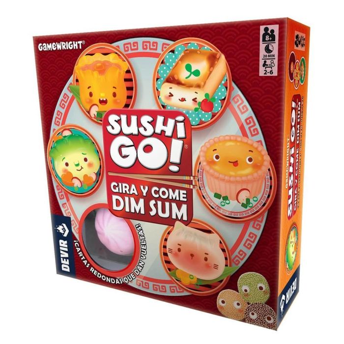 Devir Sushi Go Gira y come Dim Sum - Juego de Cartas y Estrategia para 3+ Años 0 Devir Sushi Go Gira y come Dim Sum - Juego de Cartas y Estrategia para 3+ Años 0