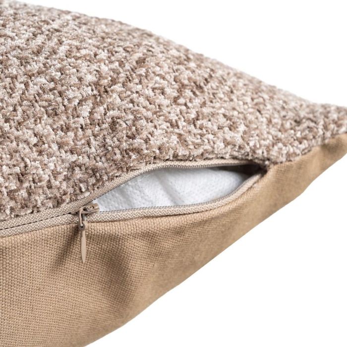 Cojín Marrón Poliéster Textil/Hogar 60 X 60 cm