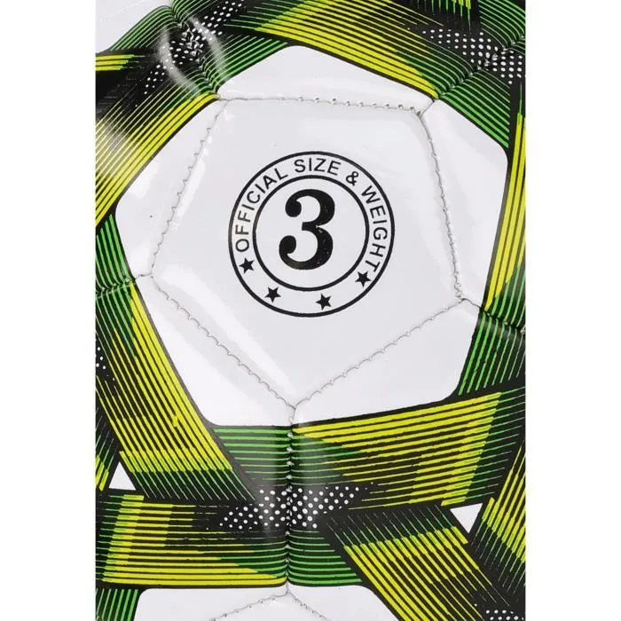 REZO AUC5715443911794 Balón de fútbol PVC Talla 3 Amarillo bicolor Resistente 2