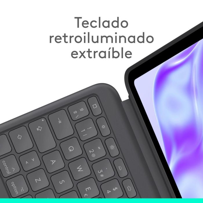 Funda para Tablet Logitech 920-012667 Gris Grafito Qwerty Español 6 Funda para Tablet Logitech 920-012667 Gris Grafito Qwerty Español 6
