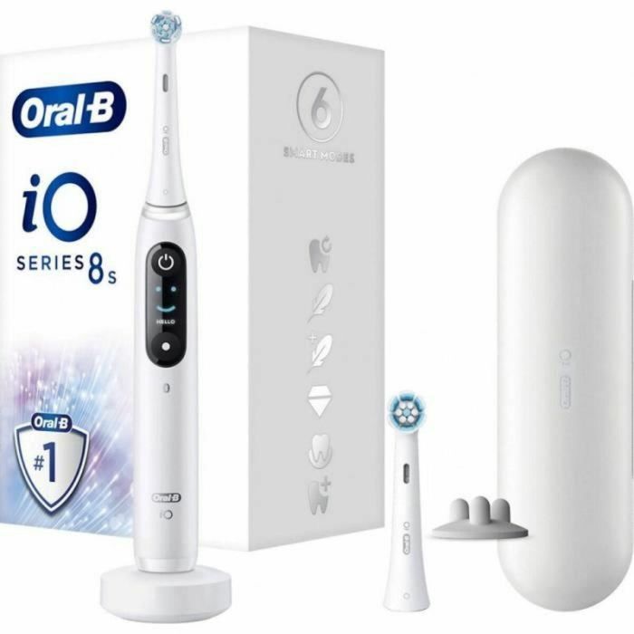 Oral-B ORA4210201408918 Cepillo de Dientes Eléctrico iO 8N para Encías Sensibles, Incluye 2 Cabezales y 1 Estuche de Viaje