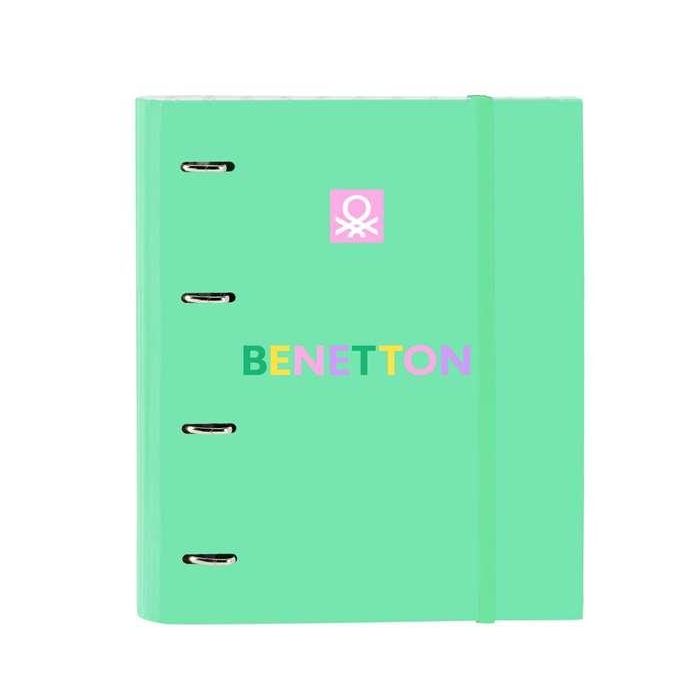 Carpeta de anillas Benetton Mint Verde 27 x 32 x 3.5 cm