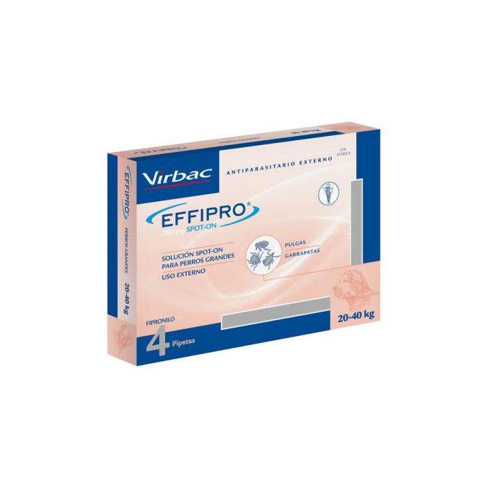 Virbac Effipro Spot On Perro 20-40 kg 4 Pipetas