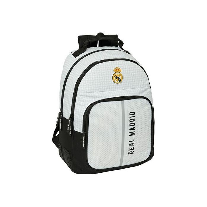 Mochila Safta Doble Con Cantoneras Adaptable A Carro Real Madrid 1 Equipacion 24-25 420x320x150 mm Mochila Safta Doble Con Cantoneras Adaptable A Carro Real Madrid 1 Equipacion 24-25 420x320x150 mm