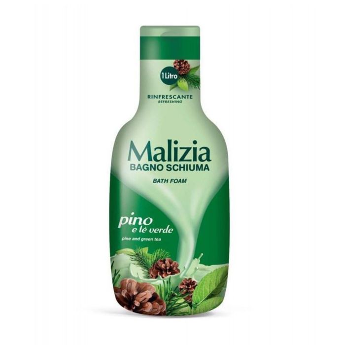 Malizia Espuma de Baño Mujer Pino y Té Verde 1000 ml