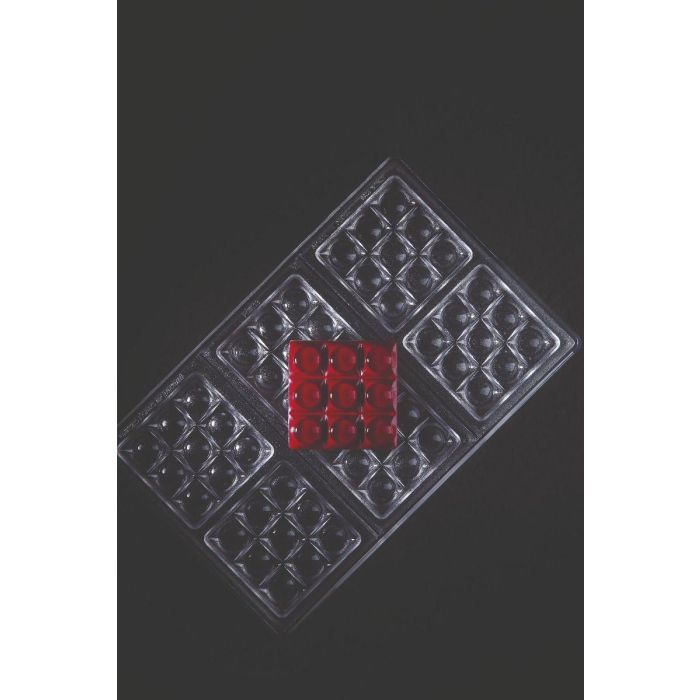 Quttin Molde Para Chocolate Surtido 17.5 cm Ancho x 2.5 cm Alto x 27.5 cm Largo (12 Unidades)