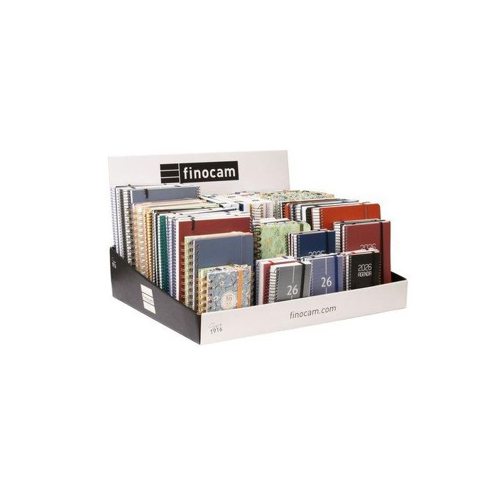 Agenda Anual (2026) Finocam Espiral Surtido Expositor De 100