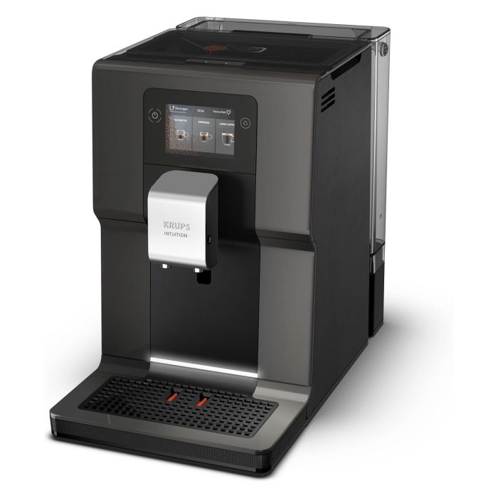 Krups EA872B10 Máquina Espresso Superautomática Intuition Preference con Molinillo Integrado, 1450W, Gris, Depósito 3L 1