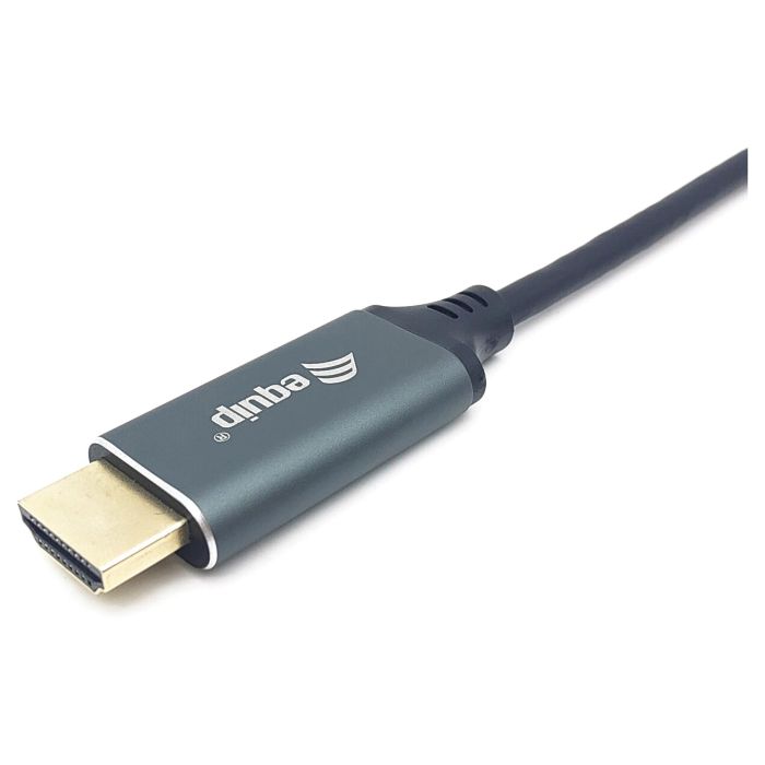 EQUIP Adaptador USB-C a HDMI 4K 60Hz 3m Negro Gris 1