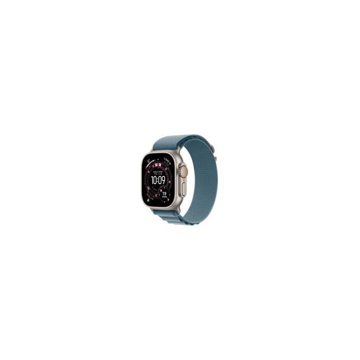 Apple Watch Ultra 3 GPS + Cellular 49mm Titanio Natural Correa Alpine Loop Azul Claro Talla L 1