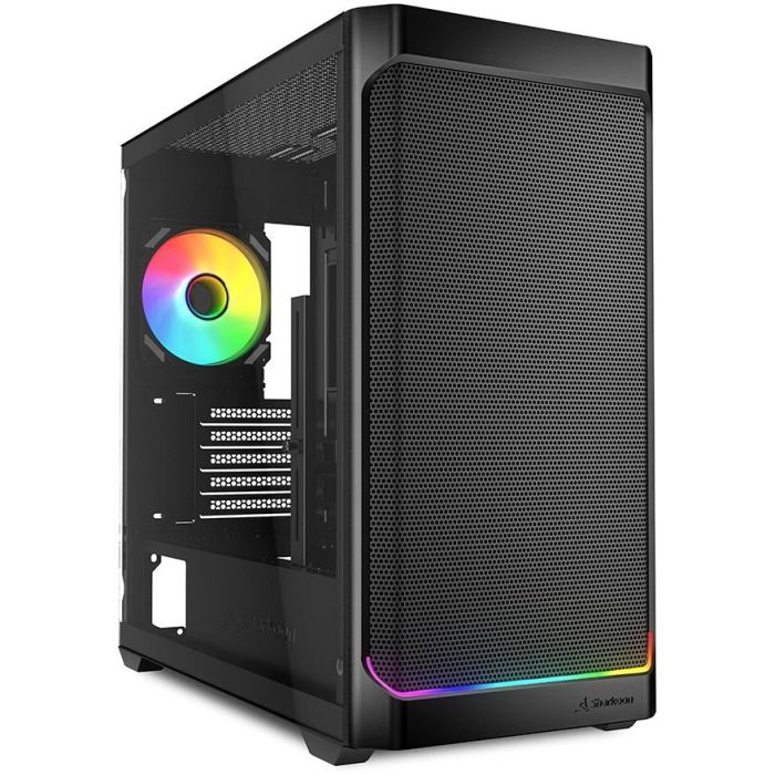 Sharkoon MK4W RGB Micro-ATX Caja PC | Negro con Panel Lateral de Cristal y Ventiladores RGB 0 Sharkoon MK4W RGB Micro-ATX Caja PC | Negro con Panel Lateral de Cristal y Ventiladores RGB 0