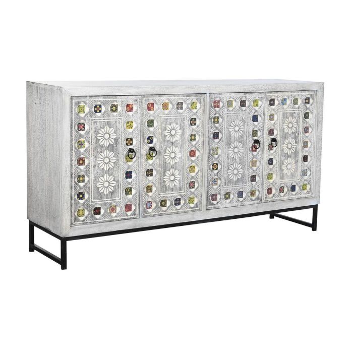 Buffet Indio DKD Home Decor Gris Beige 38 x 80 x 150 cm