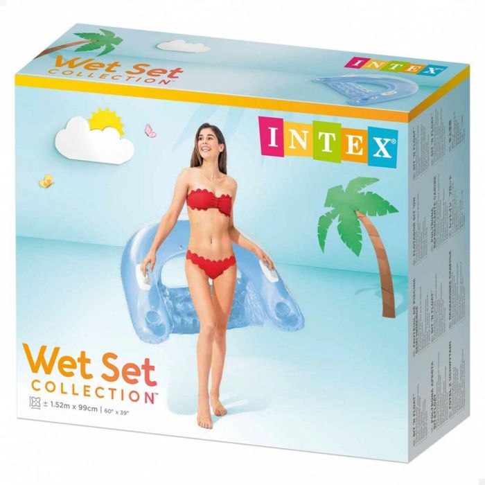 Sillón Hinchable para Piscina Intex Sit N'Float 152 x 28 x 99 cm 1 Sillón Hinchable para Piscina Intex Sit N'Float 152 x 28 x 99 cm 1