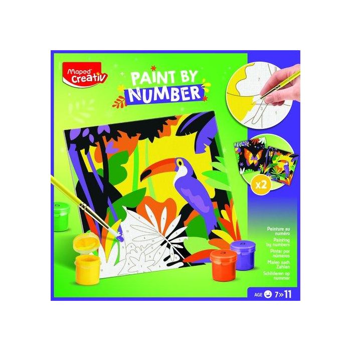 Maped Creative Pinta Por Numero Loro/Mariposa