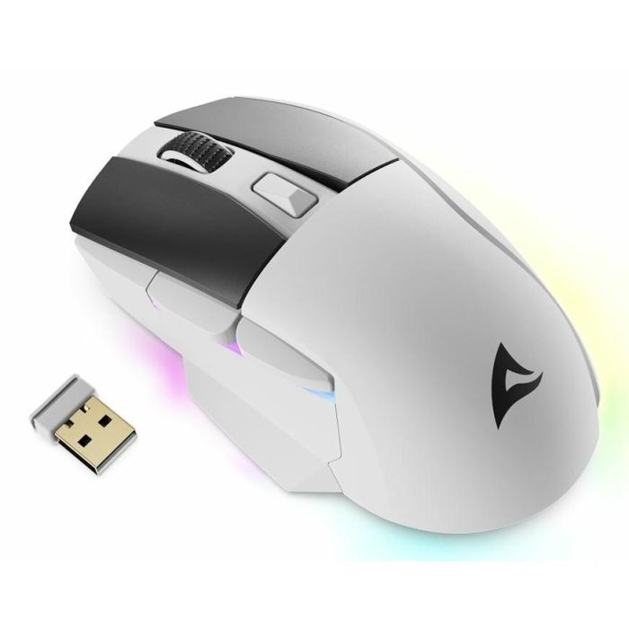 Sharkoon Ratón Gaming SGM50W Óptico 6 Botones 6.400 DPI Blanco 1