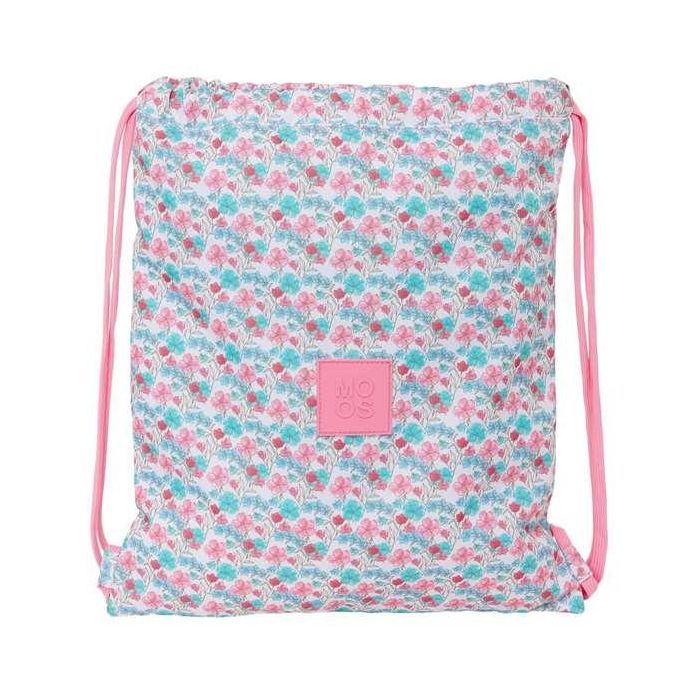 Bolsa Mochila con Cuerdas Moos Flores Multicolor 35 x 40 x 1 cm 4 Bolsa Mochila con Cuerdas Moos Flores Multicolor 35 x 40 x 1 cm 4