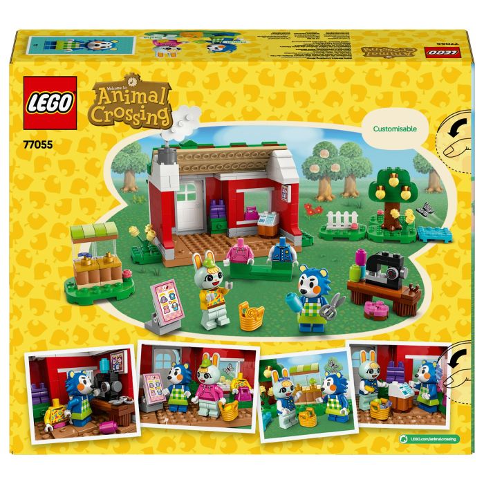 LEGO Animal Crossing Tienda Ropa Hermanas Manitas 77055 Set de Construcción para Niños y Niñas +6 Años con Minifiguras de Pili y Ariel