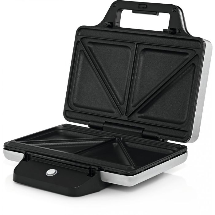 WMF 0415150011 Sandwichera Lono con Placas Antiadherentes, 800W, Color Negro y Plata, Mango con Bloqueo, Fácil de Limpiar 1 WMF 0415150011 Sandwichera Lono con Placas Antiadherentes, 800W, Color Negro y Plata, Mango con Bloqueo, Fácil de Limpiar 1