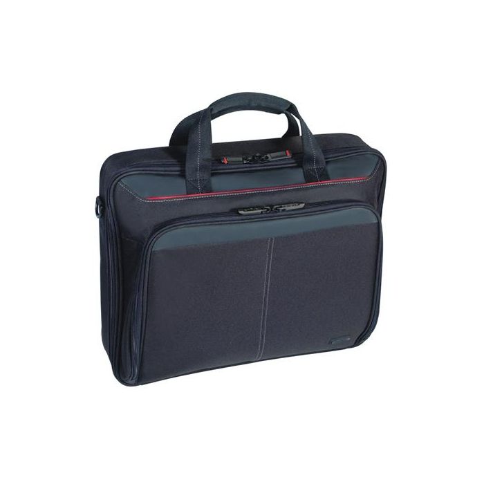 Targus Maletín para portátil Clamshell de 16 Pulgadas Negro Funda de Transporte de Poliéster con Compartimento Acolchado y Correa de Hombro 4
