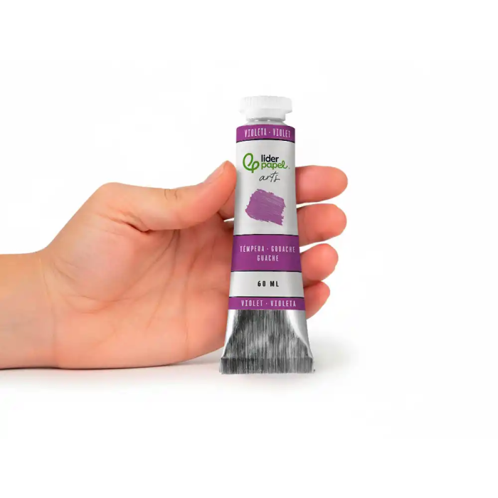 Liderpapel Pintura Gouache/Témpera Tubo de Aluminio 60 ml Color Violeta 4