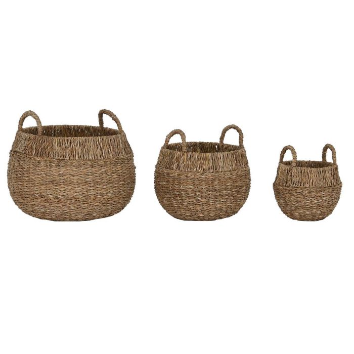 Cesta Balines DKD Home Decor Natural 45 x 28 x 45 cm Set de 3 Cesta Balines DKD Home Decor Natural 45 x 28 x 45 cm Set de 3