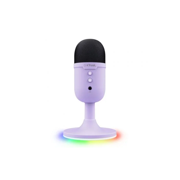 Trust Gaming GXT 234 Yunix Micrófono USB Condensador Cardioide Iluminación RGB Lila 2