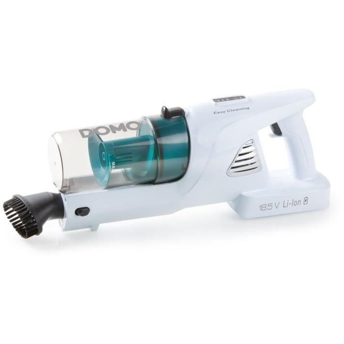 DOMO DO233SV - Aspirador escoba inalámbrico 2 en 1 - 2 velocidades - Sistema ciclónico - Autonomía 20min - Depósito de polvo 0,6L 2 DOMO DO233SV - Aspirador escoba inalámbrico 2 en 1 - 2 velocidades - Sistema ciclónico - Autonomía 20min - Depósito de polvo 0,6L 2