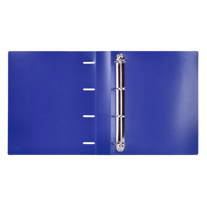 Liderpapel Carpeta 4 Anillas 40 mm Polipropileno Din A4 Azul Translucido 5