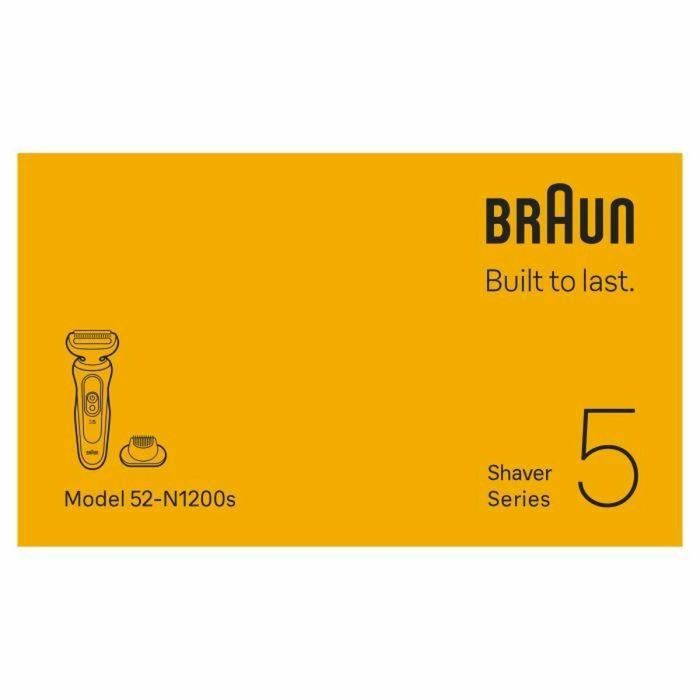 Braun Afeitadora Eléctrica Serie 5 8700216645522 Negra Batería 50 Minutos Carga Rápida 5 Minutos