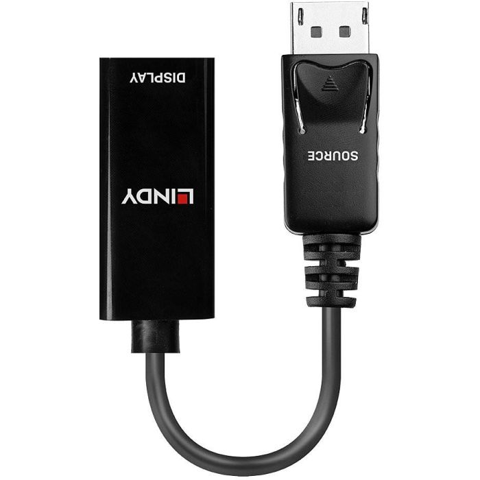 Lindy Conversor de DisplayPort 1.2 a HDMI 1.4, Soporta 4K@30Hz, Ideal para PC, Laptop y Monitor HDMI 1