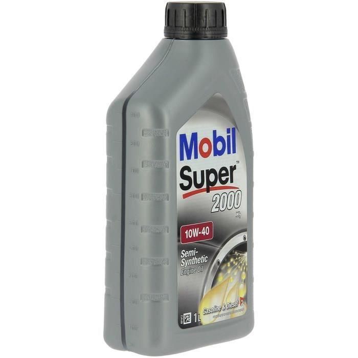 Contenedor de aceite de motor - MOBIL - S2000 10W40 - 1 L - 4 estaciones 1 Contenedor de aceite de motor - MOBIL - S2000 10W40 - 1 L - 4 estaciones 1