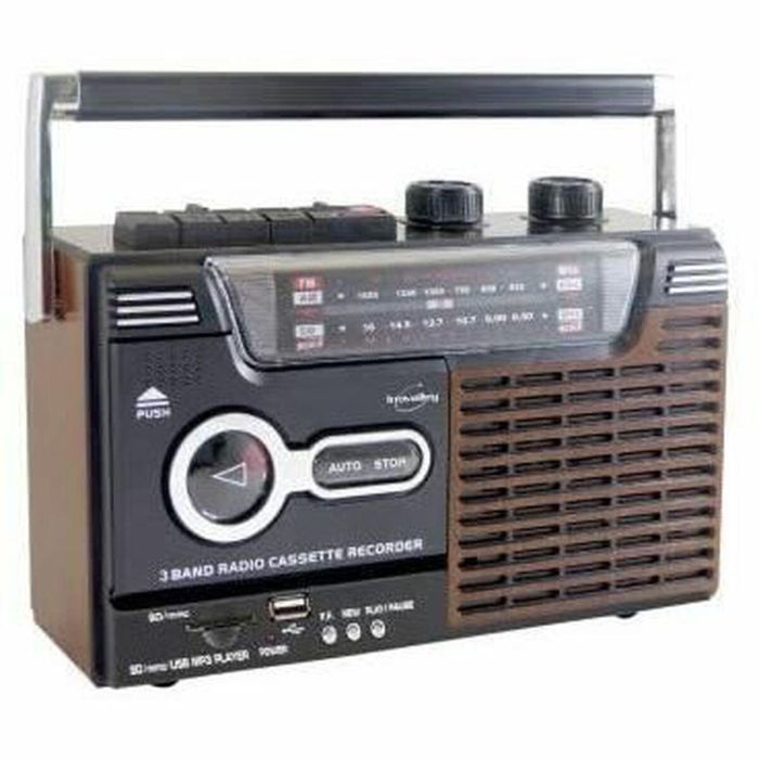 Inovalley RK10N Reproductor y Grabador de Cassette con Radio AM/FM