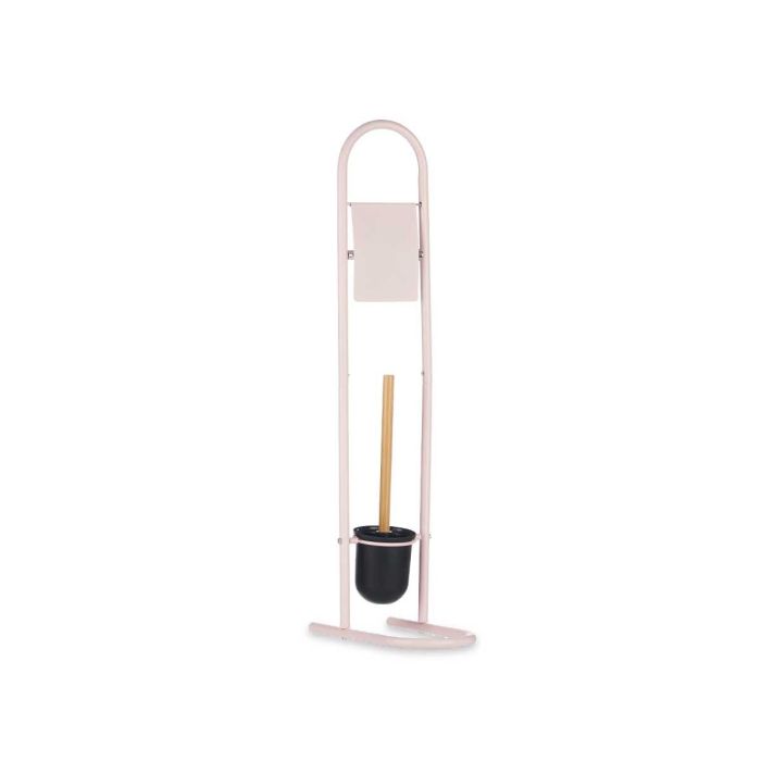 Portarrollos Escobilla Metal Bambú Rosa Berilo 16 x 28.5 x 80.8 cm (4 Unidades) 1 Portarrollos Escobilla Metal Bambú Rosa Berilo 16 x 28.5 x 80.8 cm (4 Unidades) 1