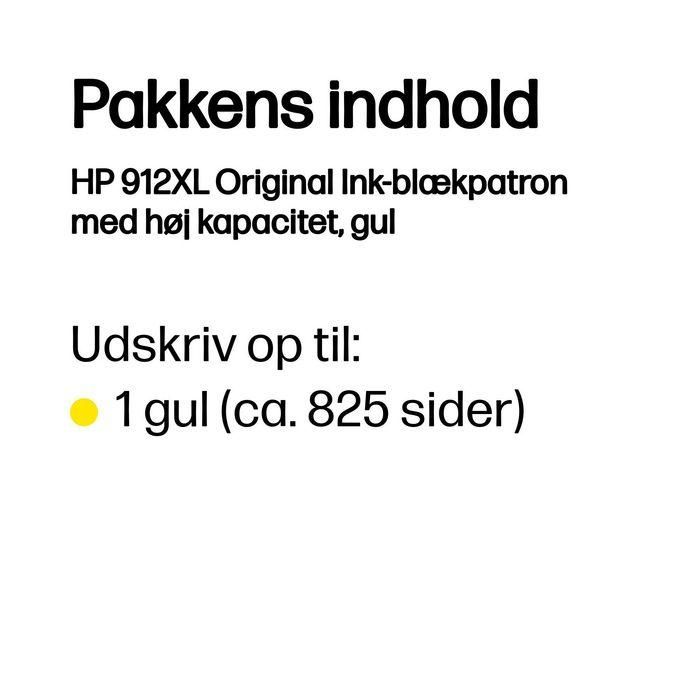 HP 912XL Cartucho de Tinta Original Amarillo Alto Rendimiento para Documentos Profesionales 6